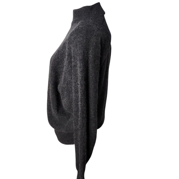 Rafaella Lambswool and Angora Dark Gray Sweater Vintage  Size Medium - Picture 2 of 5